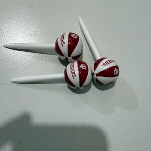 Indiana University Hoosiers Basketball Golf Tee Brand New Never Used Red White